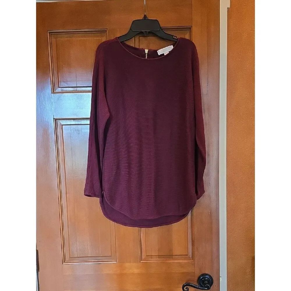 Michael Kors Deep Wine Knit Sweater